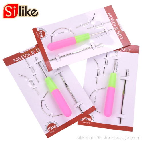 Plastic Handle Needles Crochet Hook Synthetic Dreadlock Braids Hook Needle  Synthetic Braids Hair Extension Crochet Hook Needle